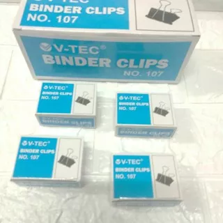 Binder Clip / Penjepit Kertas no.107 VTEC kotak kecil