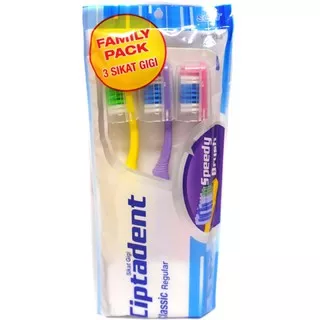 CIPTADENT Toothbrush Pack Isi 3pcs ORIGINAL / Ciptadent Sikat Gigi Keluarga Family Pack