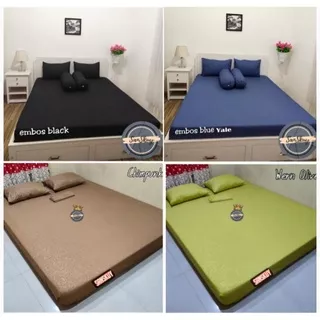 [SPREI SANS] SPREI HOMEMADE EMBOS PREMIUM MURAH ukuran ( 120single, 160queen& 180king ) bahan embos Homemade Sprei Single, Queen&King Tidak mudah luntur