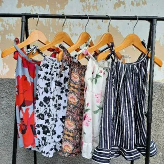 Daster tali anak bahan rayon bali/ dress tali anak/ daster anak murah/ baju daster harian anak