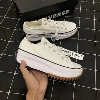 Converse Run Star Hike Ox Low White 100% ORIGINAL BNIB RESMI PT MAP