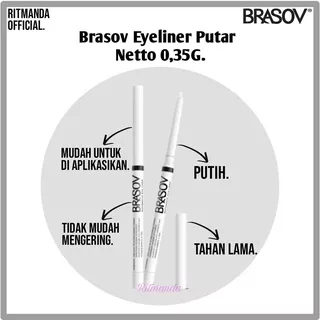 BRASOV Kosmetik / Makeup Eyeliner Putar Netto 0.35 G Waterproof Automatic Eyeliner XX-CT pensil pena bawah mata awet tahan lama waterproof anti air-MASK-SERUM