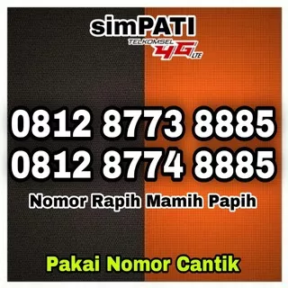 Nomor Cantik Simpati Couple Murah Meriah 0812 877x 8885 Kartu Perdana Telkomsel Nomer Rapih Harga Sepasang