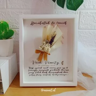 Kado Unik Handmade by Ana Art| Dried Flower in Frame 3D