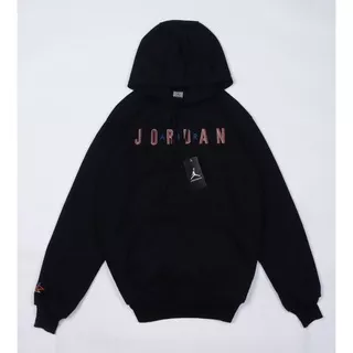 HOODIE AIR JORDAN FULL BORDIR | JAKET SWEATER HOODIE HYPEBEAST AIR JORDAN 23 HITAM PREMIUM AUTHENTIC FULL TAG & LABEL