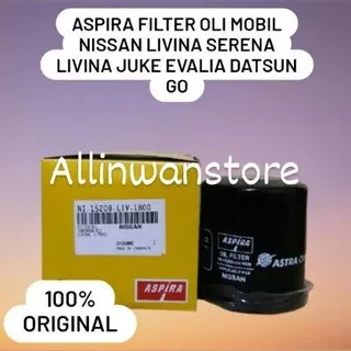 ASPIRA Filter Oli Mobil Nissan Livina Serena Livina Juke Evalia Datsun GO