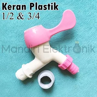 Keran Air Plastik Engkol 1/2 & 3/4 Inch FTA - Kran Air Plastik Taman 1/2 3/4 - Keran Air PVC