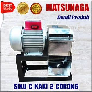 MESIN PARUT KELAPA STAINLESS STEEL MATSUNAGA SIKU C KAKI 2 CORONG 0610