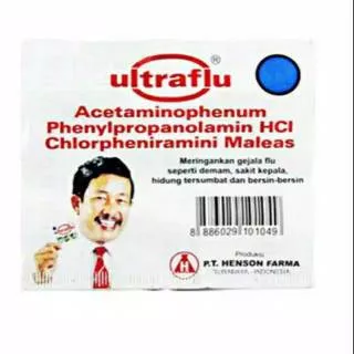 Ultraflu Strip (Isi 4 tablet) Obat Flu, Pilek