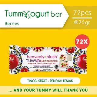 Yogurt Heavenly Blush Tummy Bar Berries [72PX25GR]