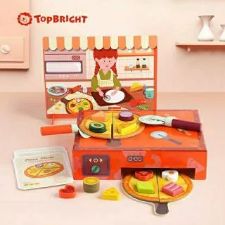 MAINAN LILLO - PIZZA SET TOP BRIGHT - LEARNING SHAPE & COUNTING - PRETEND PLAY