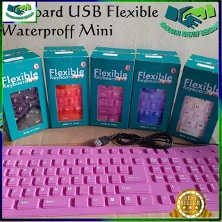 Keyboard Silicone 109Keys Portable Keyboard Flexible Keyboard/ Waterproff Mini/ Anti Air / USB