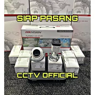 paket camera cctv 2 kamera hikvision 2mp 1080p full hd 2 mp komplit siap pasang 4 ch channel murah