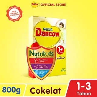 Nestle Dancow 1+ Nutritods Susu Pertumbuhan Rasa Coklat 1-3 Tahun Box 800 gr