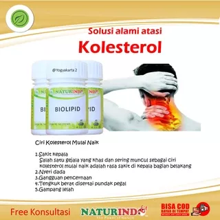 Obat Kolestrol Ampuh  Trigriseride Herbal Kolesterol Penurun Darah Tinggi Lemak Jahat Turunkan Kadar Kolestrol BIOLIPID Naturindo Obat Penurun Kolestrol Tinggi 250 Asam Urat Obat Herbal Penurun Kolestrol Jahat Darah Tinggi Obat Penghancur Lemak Darah