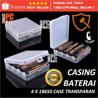 Casing Baterai Transparan 4 x 18650 Transparent Battery Case