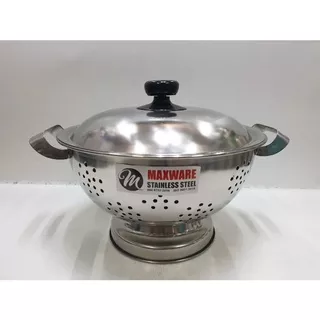 Butterfly Rice Bowl 24-26 cm i Tempat Nasi Stainless I Sangku Nasi - d. 24 CM