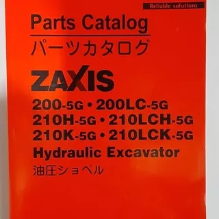 buku set katalog part book hitachi zaxis zx 200-5g