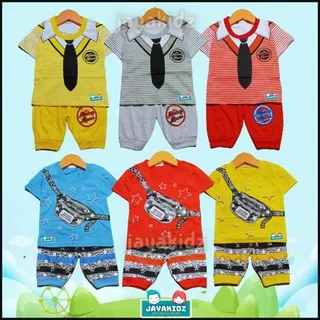 Setelan Baju Kaos Bayi Laki Laki 0 3 6 12 Bulan - Stelan Baju Anak Bayi Cowok Usia Balita Laki Laki 0 6 12 Bulan sampai 1 Tahun