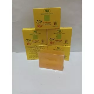 SABUN TEMULAWAK 701BRIGHTENING SOAP ALOE VERA(eceran)