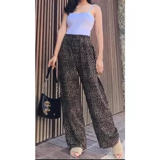 Celana Kulot Leopard Tutul Bali Asli Rayon termurah