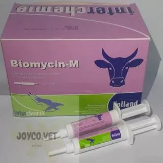 Biomycin-M TMC 5 ml / syringe - Obat Mastitis Masa Laktasi (Amoxycilin Neomycin)