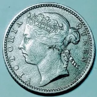 koin/coin perak Victoria 10 cent tahun 1901 temuan asli..