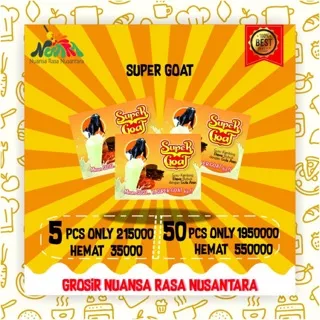 [ PAKET GROSIR 5 BOX TERMURAH ] SUPER GOAT - Susu Kambing Etawa Gula Aren Minuman Sehat Bandung