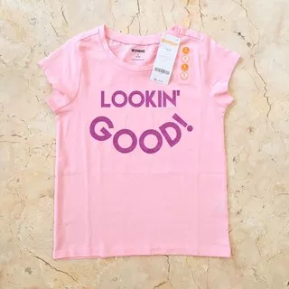 GYMBOREE Kaos Anak Perempuan 5-8 tahun Katun Premium Purple Lookin’ Good