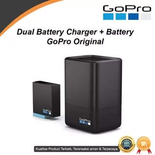 GOPRO DUAL BATTERY CHARGER WITH BATTERY FOR HERO5 BLACK - GOPRO HERO6 - HERO 7 - HERO 8