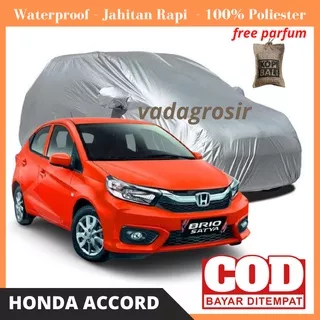 HONDA BRIO Cover Mobil Sarung Mobil Honda Brio Merk ONE WAY Bahan Poliester Murah Free Parfum Kopi I7L5 Tahan Air Cover Outdoor Cover Mobil Press Body Mobil Jahitan Rapi Awet Premium Bisa COD Selimut Penutup Body Mobil Waterproof