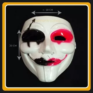 Topeng Anonymous Custom Joker Jabbawokez mainan anak murah free fair ff hecker hacker topeng murah