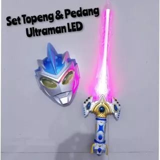 Mainan Set Pedang LED & Topeng Ultraman - Cosplay Anak Kostum Ultramen