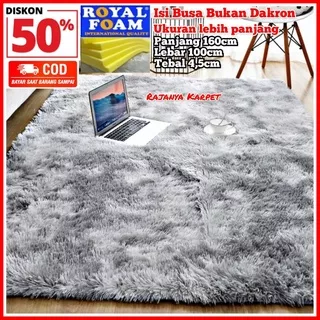 Karpet Bulu Empuk Premium 160x100x3,5cm / Karpet Bulu Lembut /Karpet lantai Bulu