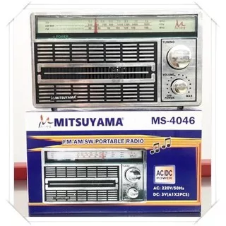 Radio Mitsuyama MS-4046 Radio Portable AC / DC Radio Classic