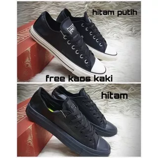 SEPATU KULIT CONVERSE KLASIK PENDEK SNEAKERS KASUAL PRIA WANITA