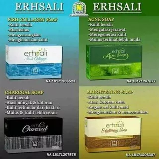 ERHSALI SOAP Terdapat 4 farian dan kegunan berbeda