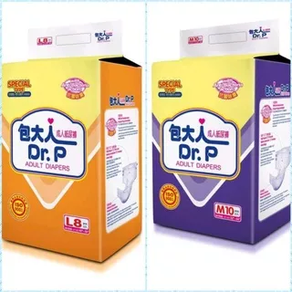 DR. P Special Adult Diapers TAPE M10 / L8. DR.P Popok Dewasa / lansia spesial PEREKAT M / L. Murah!