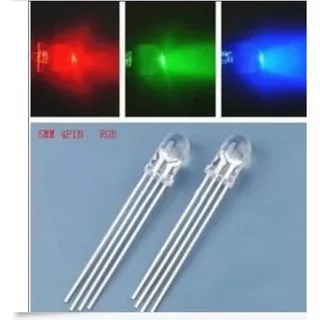 LED RGB RED GREEN BLUE 4P 4 PIN 5MM COMMON ANODE SUPER BRIGHT