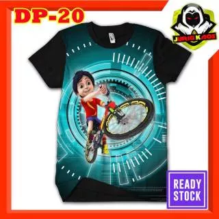 Kaos Karakter Shiva Lompat Tinggi Baju Anak dan Dewasa Murah Tokoh Kartun TV