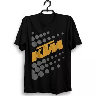 Kaos KTM Racing Motocross #1 Warna Hitam T-shirt Distro merchandise crosser Sepeda Motor Trail