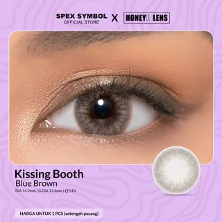 Spex Symbol X Honeye Lens Kissing Booth Blue Brown ( 1 PCS / SETENGAH PASANG )