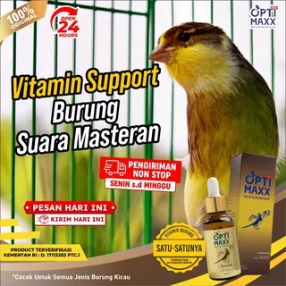 Optimaxx - Optimax Optimek Optimex Bird Song Winning Serum Suplemen Lomba Rahasia Juara Kenari Murai Batu Love Bird Lovebird Cucak Ijo Cucak Rowo Pleci Kacer Atp Masteran Isi 60ml