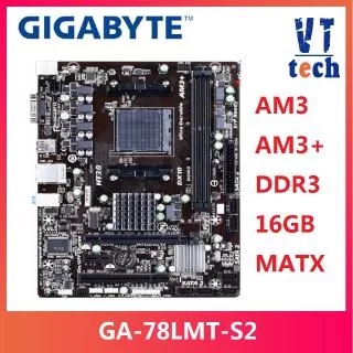 GIGABYTE GA-78LMT-S2 Desktop Motherboard 760G Socket AM3 / AM3+ DDR3 16G Phenom II/Athlon II used