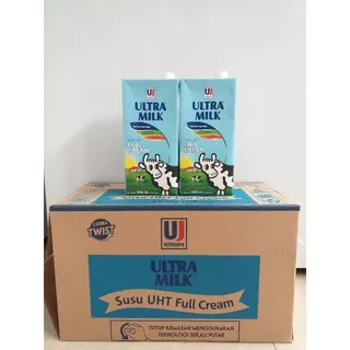 Susu Ultra Milk Full Cream 1 Liter 1 Dus