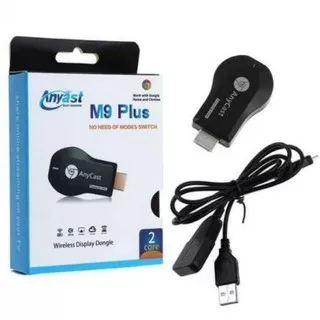 Anycast M9 Plus 1080P Wifi HDMI Wireless HDMI Dongle /HDMI to AV RCA Converter Adapter /kabel RCA