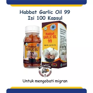 Kapsul Habbat Garlic Oil 99 Kharisma Isi 100 Obat Migrain Herbal