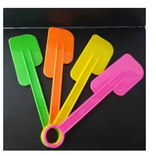 12pcs Solet Spatula Plastik / Polesan Kue / Souvenir / Spatula Plastik / Solet Plastik