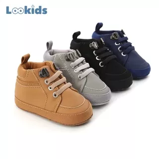 Sepatu Prewalker Bayi Laki Laki Perempuan Umur 0 - 12 Bulan Sepatu Prewalker Bayi Sepatu Sneakers Anak Bayi Laki Laki Perempuan Sepatu Boot Anak Bayi Laki Laki Perempuan Murah Baby Prewaker Shoes Umur 0 - 14 Bulan, umur 1 Tahun Lookids LK01