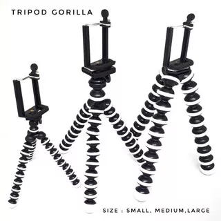 Gorilla Pod S M L Tripod Small Medium Large Fleksibel praktis mini murah berkualitas flexible